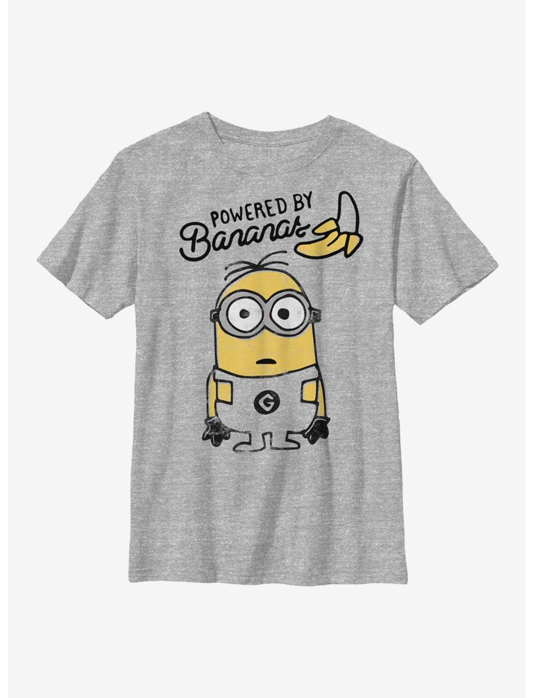 Despicable Me Minions Banana Powered Minion Youth T-Shirt, ATH HTR, hi-res