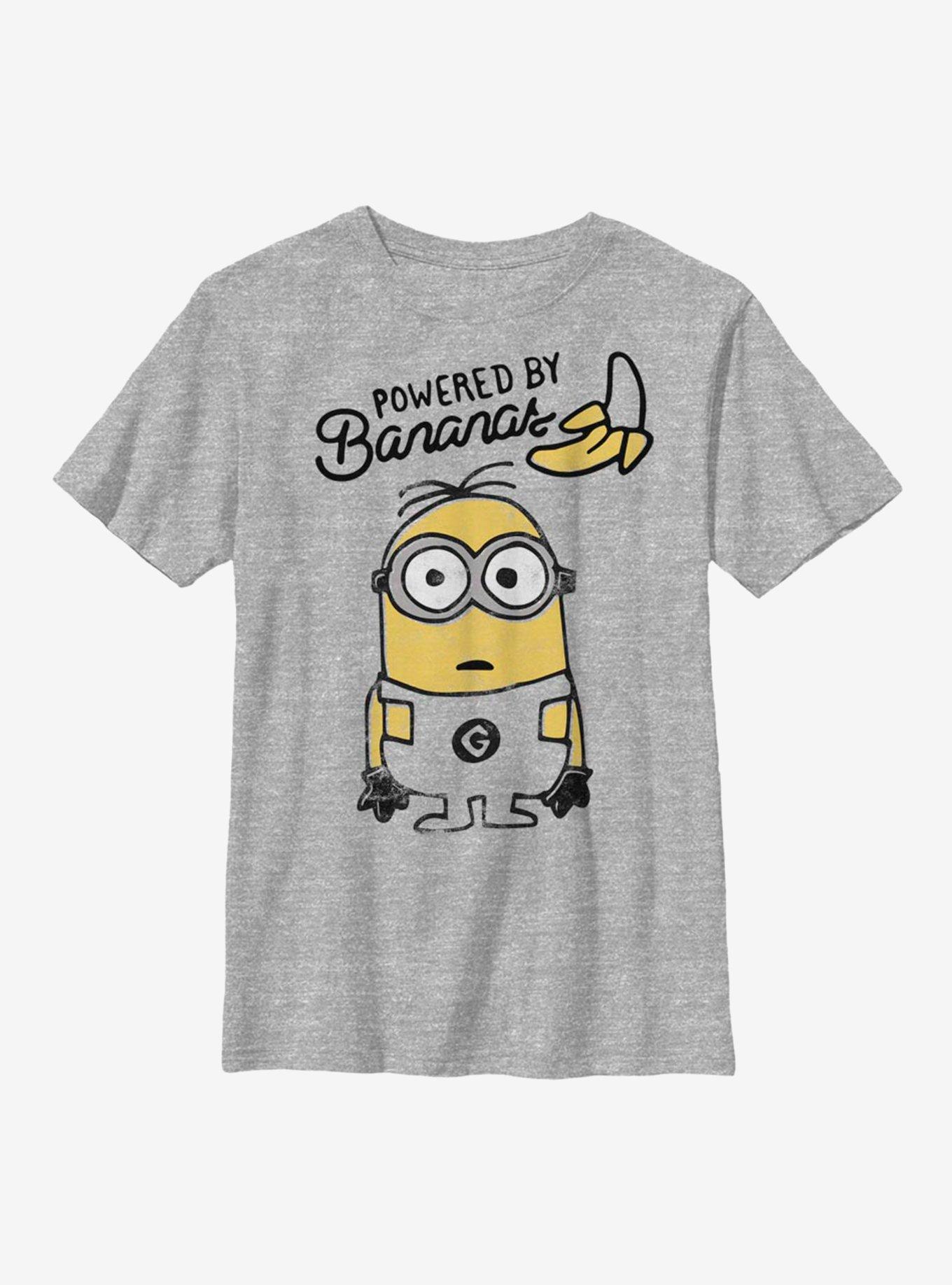 Despicable Me Minions Banana Powered Minion Youth T-Shirt - GREY | BoxLunch