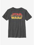 Star Wars Episode VIII The Last Jedi Textured Logo Youth T-Shirt, CHAR HTR, hi-res