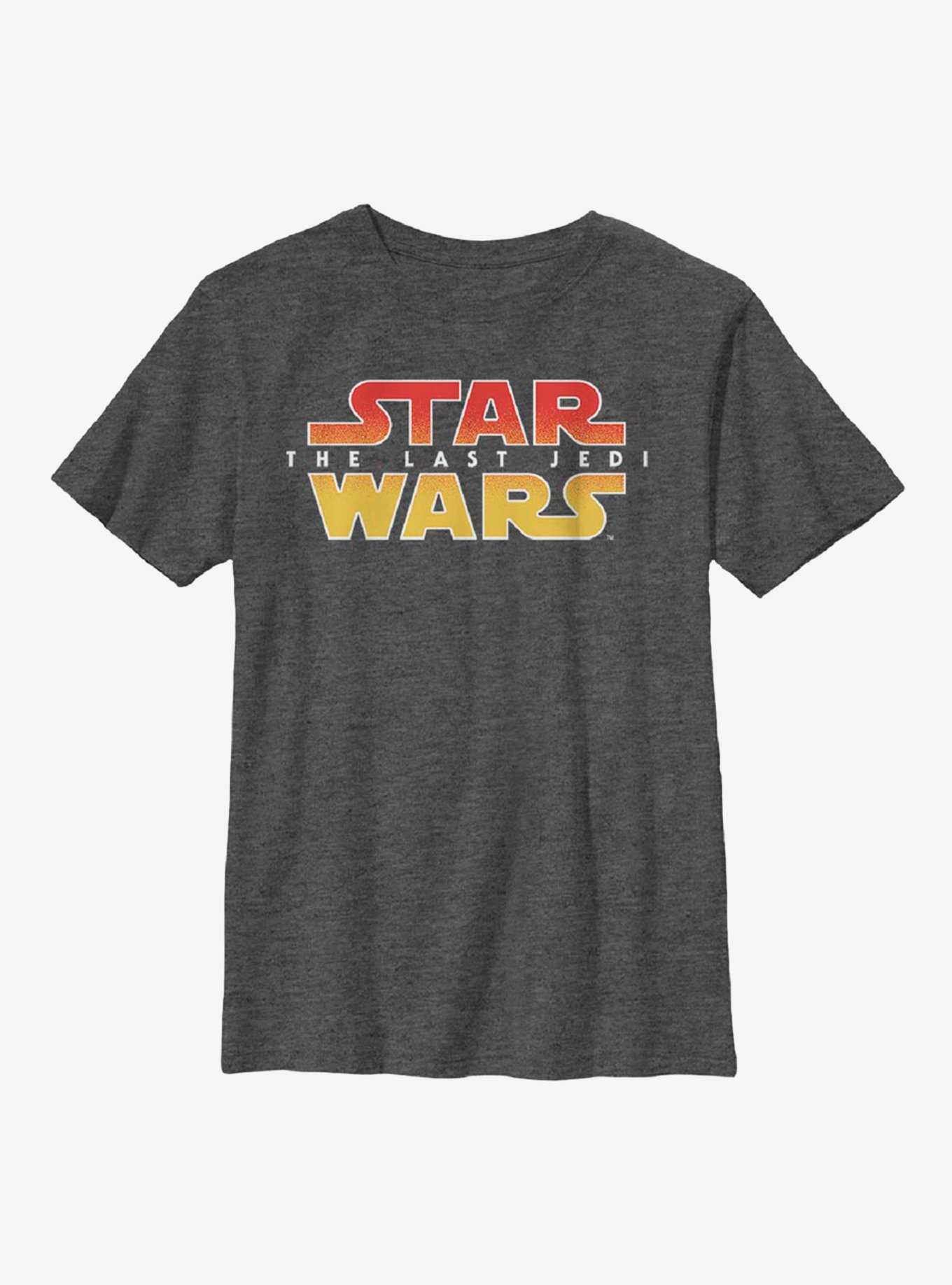 Star Wars Episode VIII The Last Jedi Textured Logo Youth T-Shirt, , hi-res