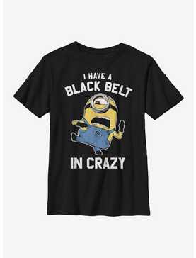 Despicable Me Minions Black Belt in Crazy Youth T-Shirt, , hi-res