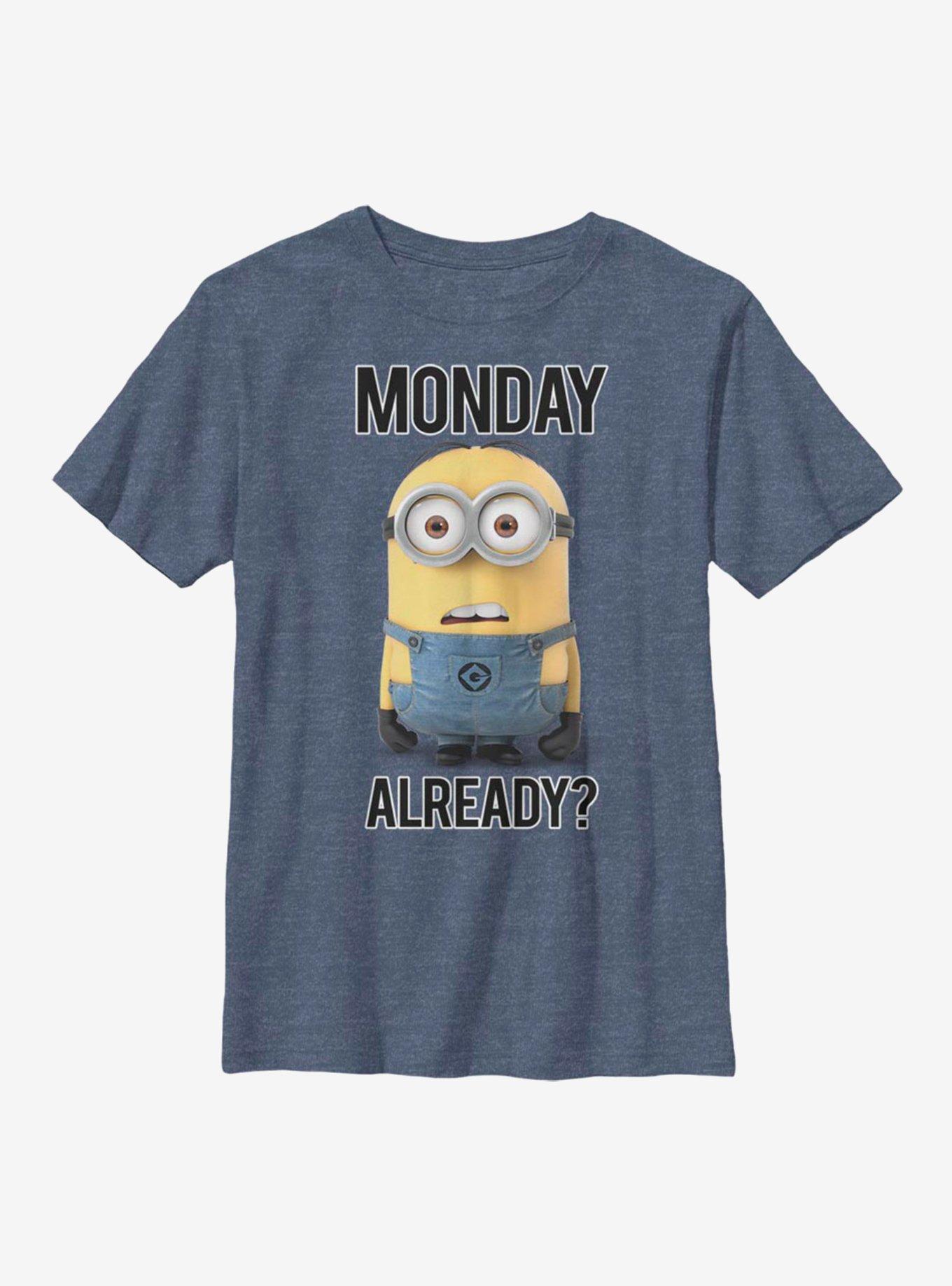 Despicable Me Minions Break Over Youth T-Shirt, NAVY HTR, hi-res