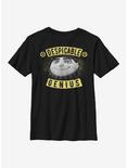 Despicable Me Minions Gru Genius Banner Youth T-Shirt, BLACK, hi-res