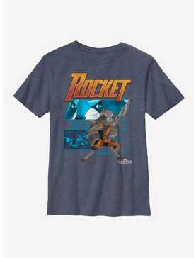 Marvel Guardians Of The Galaxy Rocket Diagram Youth T-Shirt, , hi-res