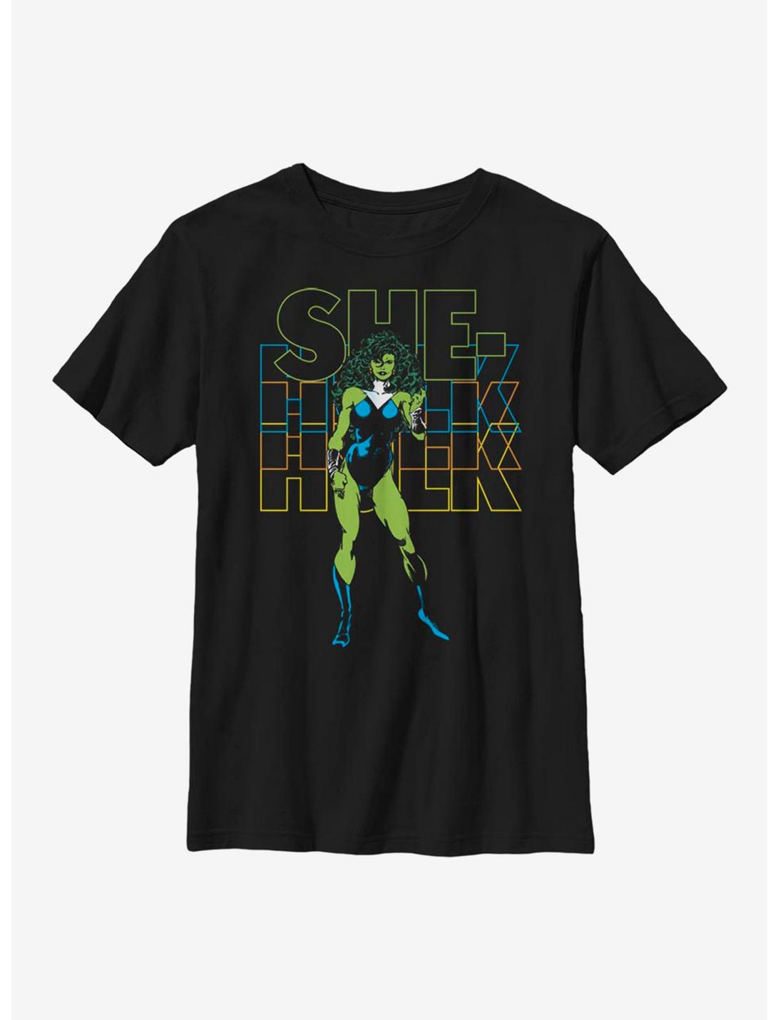 Marvel Hulk She Hulk Youth T-Shirt, WHITE, hi-res