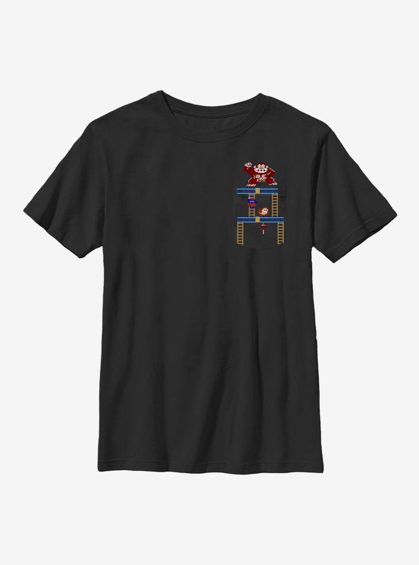 Nintendo Super Mario Ladder Man Youth T-Shirt, BLACK, hi-res