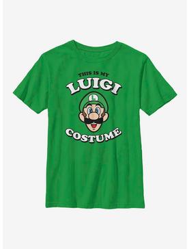 Nintendo Super Mario Luigi Costume Youth T-Shirt, , hi-res