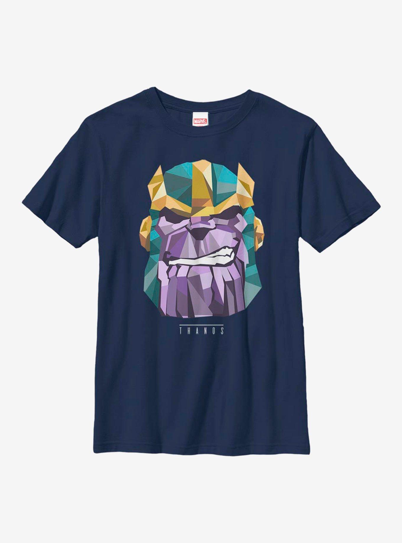 Marvel Avengers Thanos Poly Youth T-Shirt, NAVY, hi-res