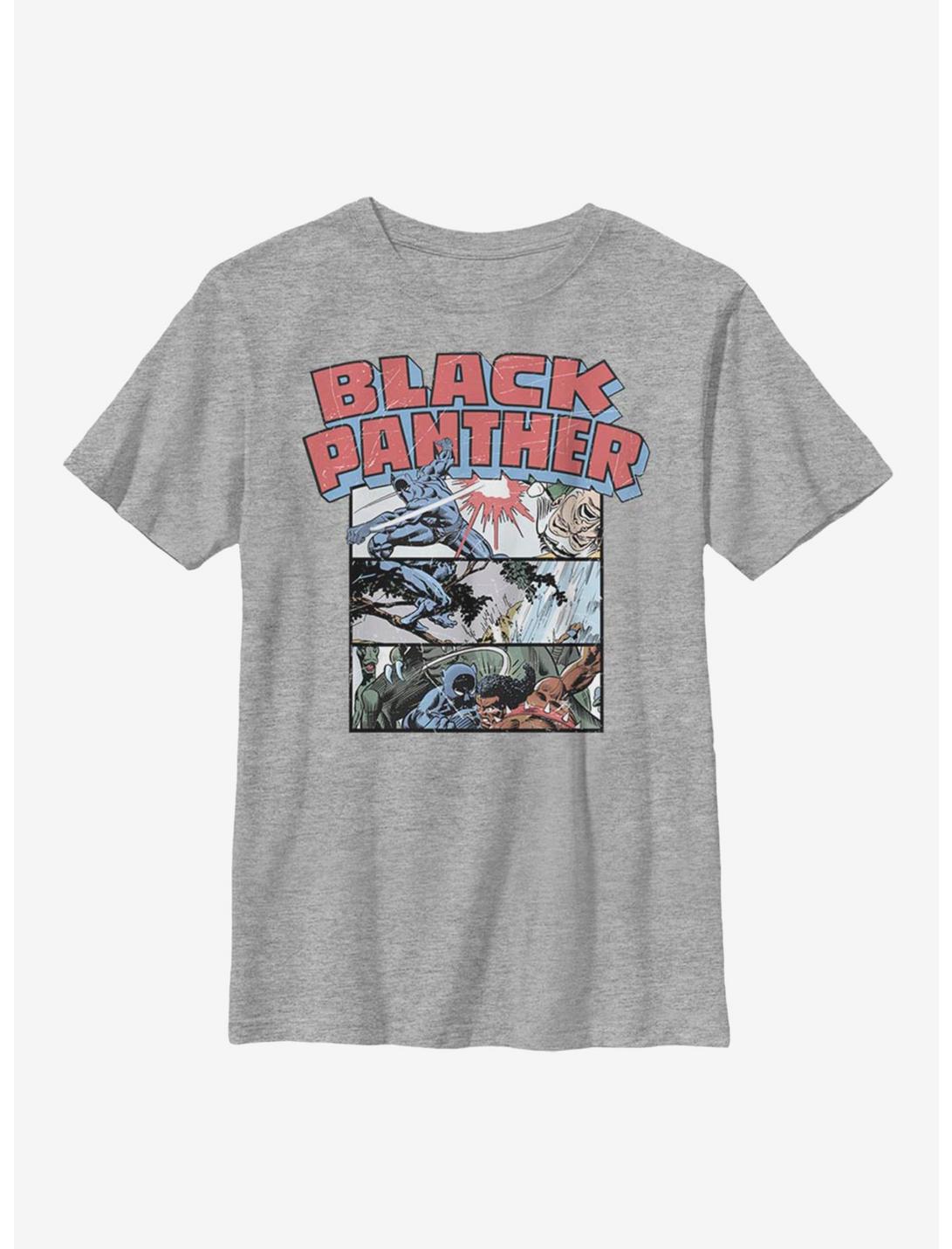 Marvel Black Panther Collage Youth T-Shirt, ATH HTR, hi-res