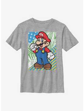 Nintendo Super Mario Flag Youth T-Shirt, , hi-res