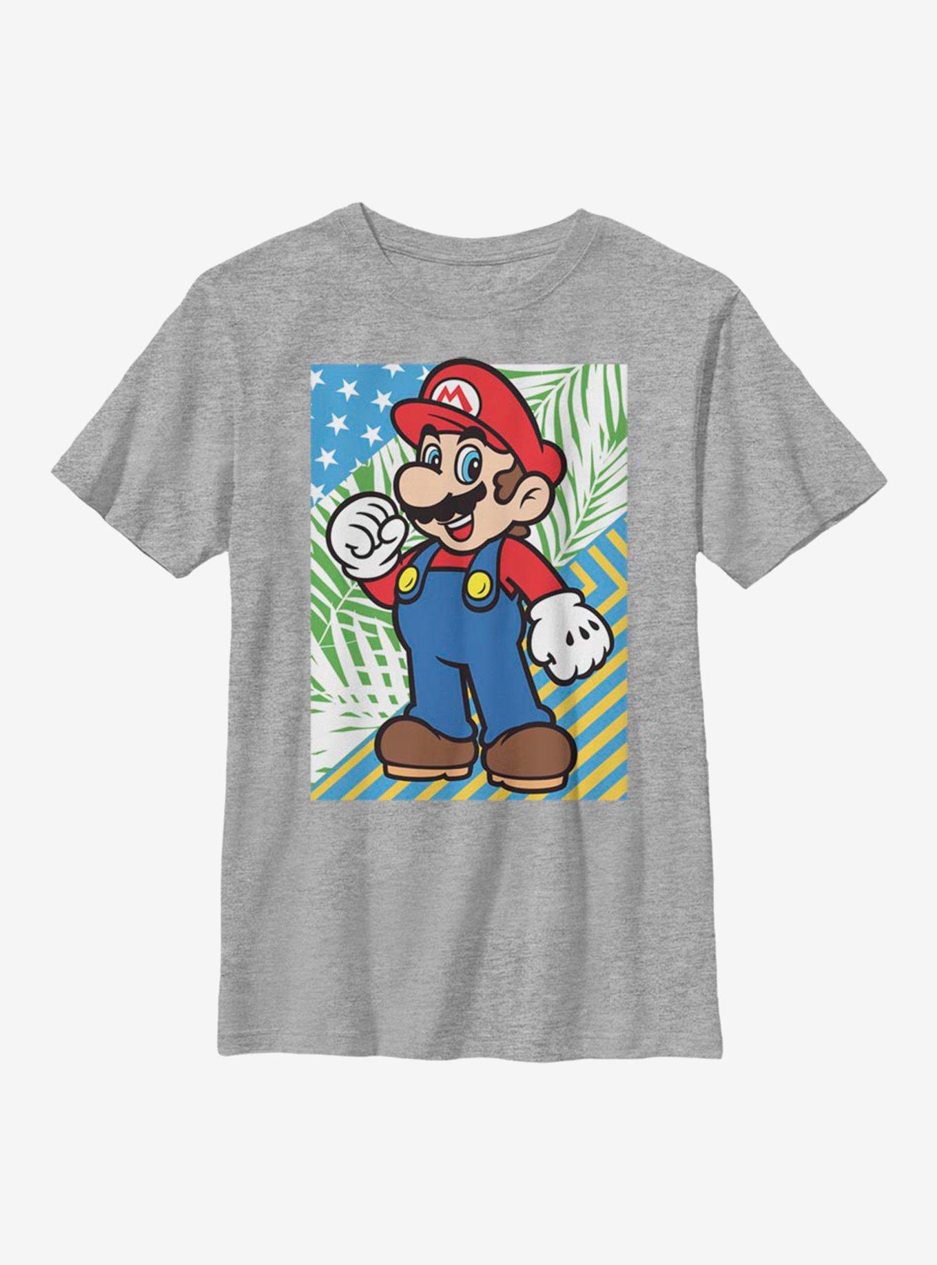 Nintendo Super Mario Flag Youth T-Shirt, , hi-res