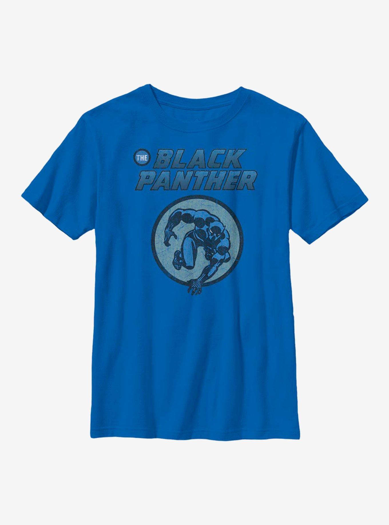 Marvel Black Panther Comic Youth T-Shirt, ROYAL, hi-res