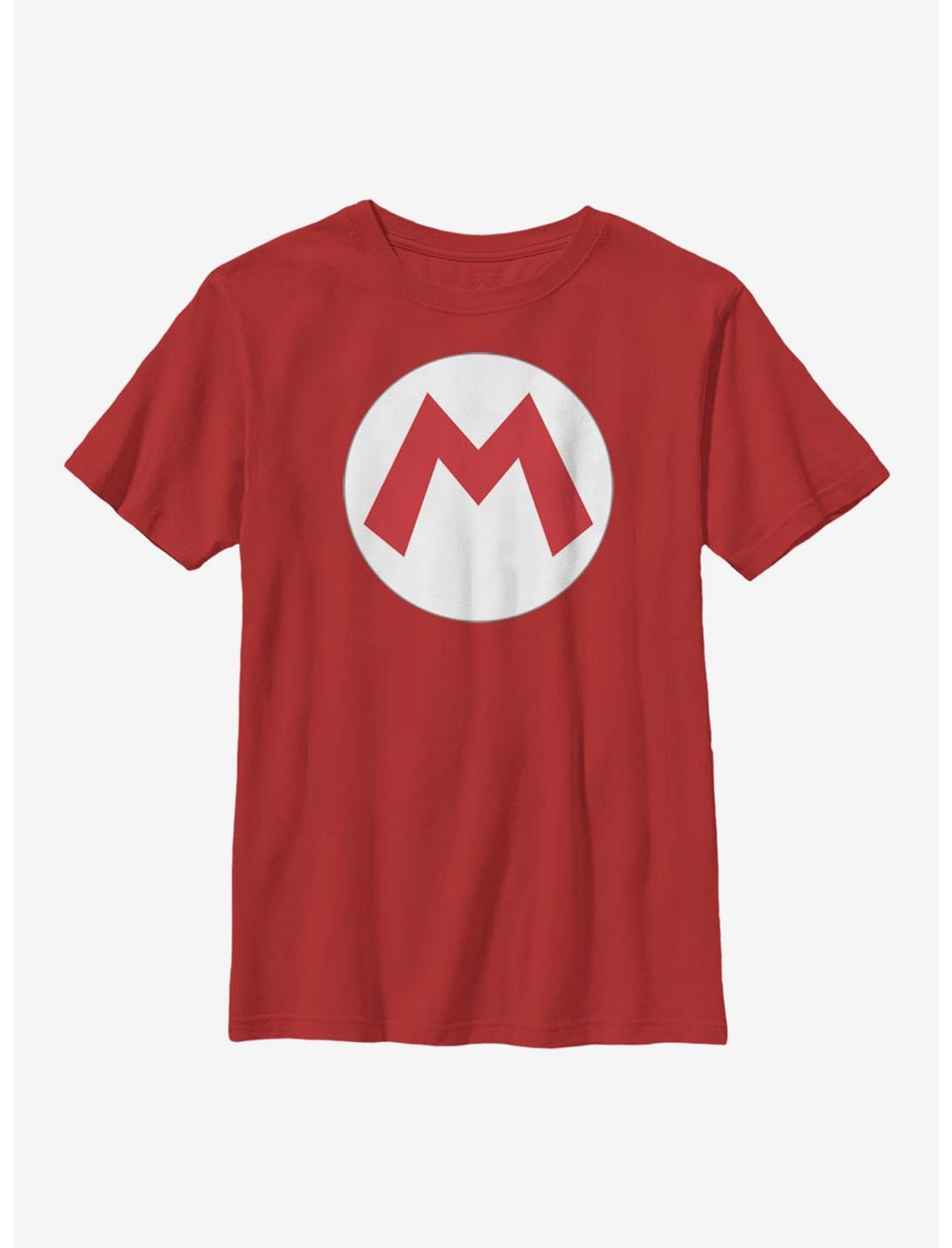 Nintendo Super Mario Icon Youth T-Shirt, RED, hi-res