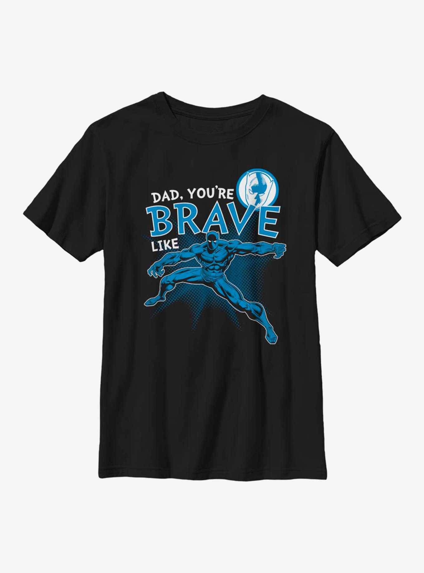 Marvel Black Panther Brave Like Dad Youth T-Shirt, , hi-res