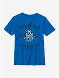 Despicable Me Minions Today Cancelled Youth T-Shirt, ROYAL, hi-res