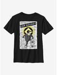 Despicable Me Minions Moon Prints Youth T-Shirt, BLACK, hi-res