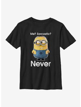 Despicable Me Minions Never Sarcastic Youth T-Shirt, , hi-res