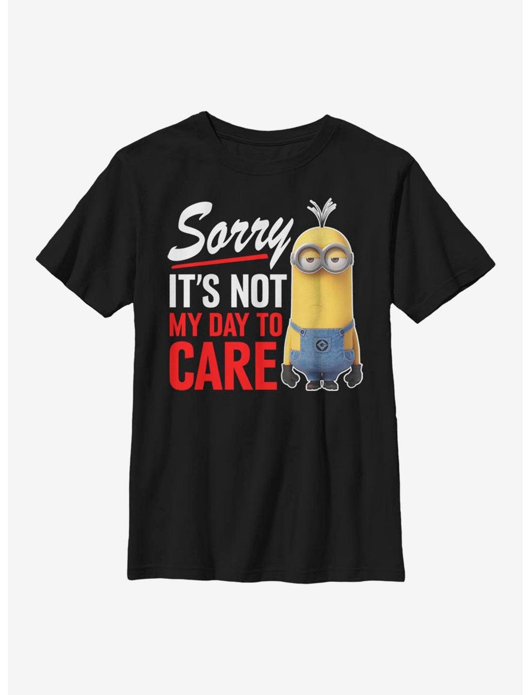 Despicable Me Minions Not My Day Youth T-Shirt, BLACK, hi-res