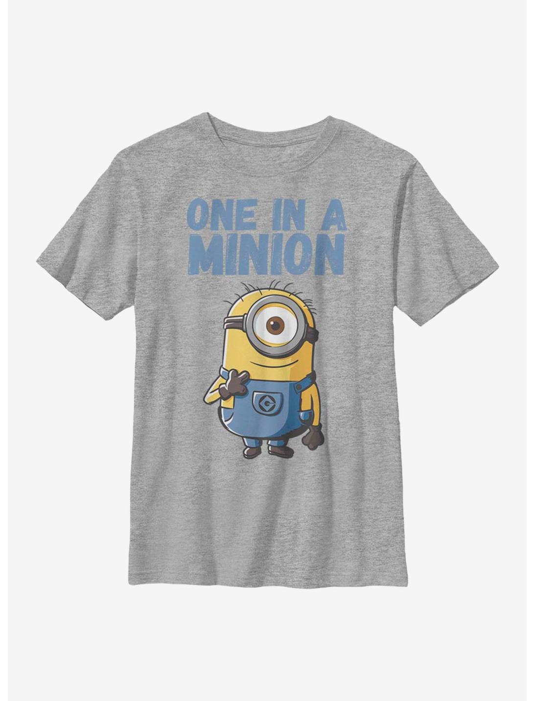 Despicable Me Minions One Of Youth T-Shirt, ATH HTR, hi-res