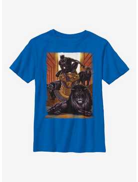 Marvel Black Panther King Panther Youth T-Shirt, ROYAL, hi-res