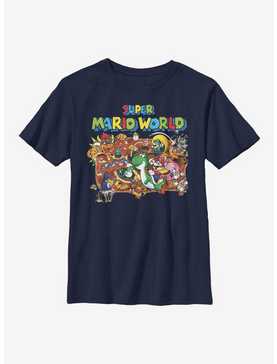 Nintendo Super Mario World Map Youth T-Shirt, , hi-res