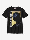 Marvel Black Panther Side Script Youth T-Shirt, BLACK, hi-res