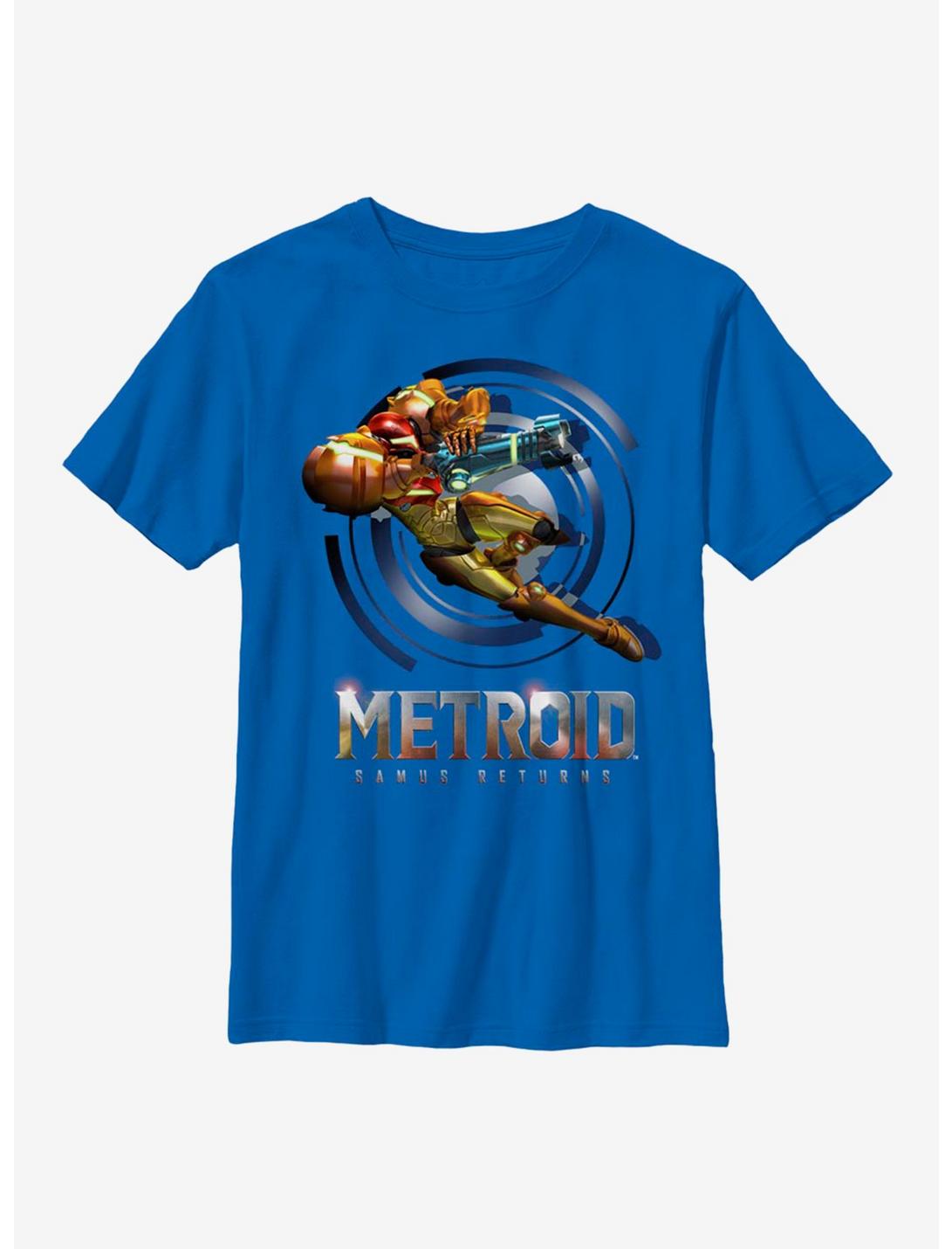 Nintendo Metroid Jump Youth T-Shirt, ROYAL, hi-res