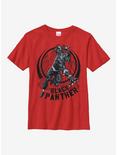 Marvel Black Panther Attack Youth T-Shirt, RED, hi-res