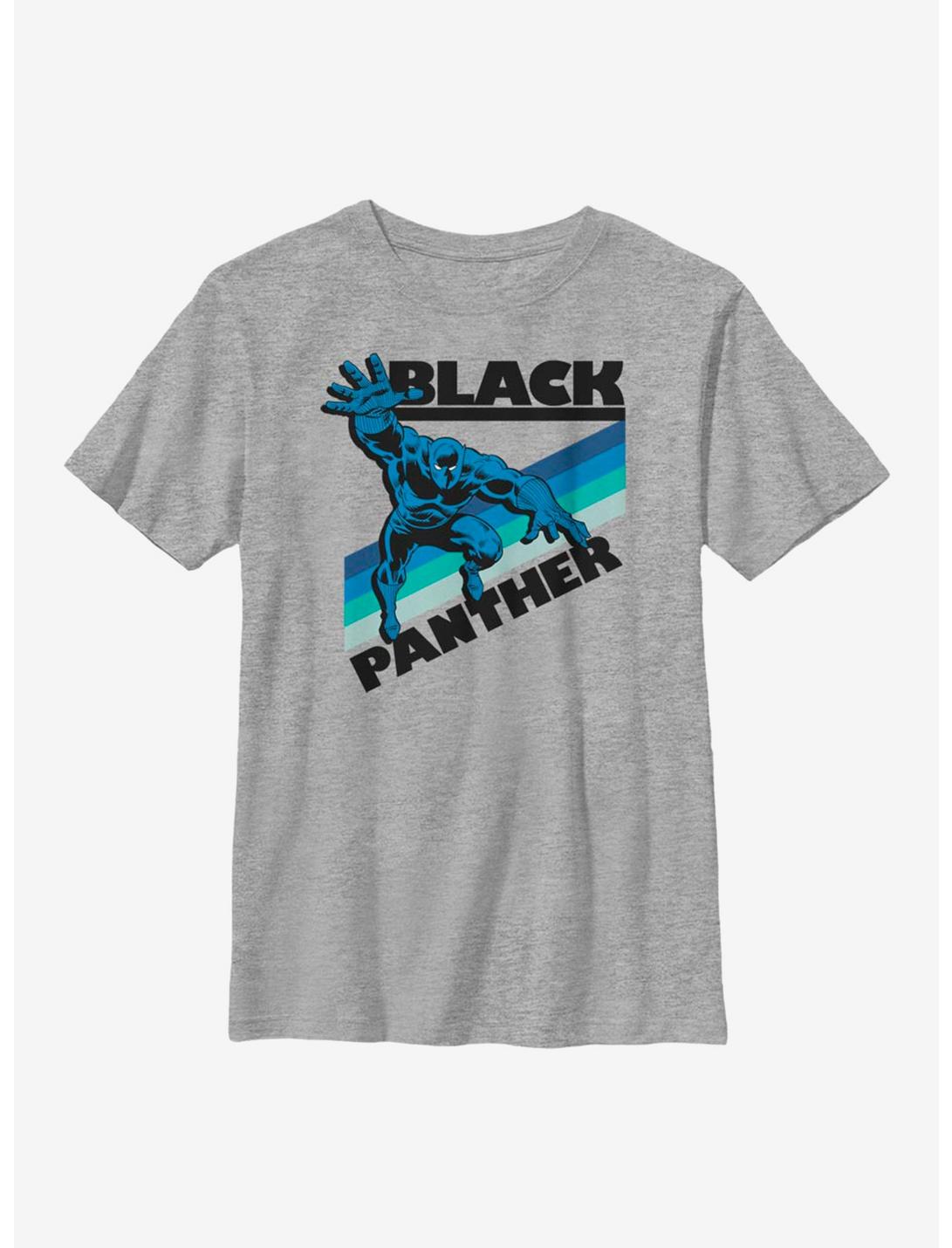 Marvel Black Panther Retro Panther Youth T-Shirt, ATH HTR, hi-res