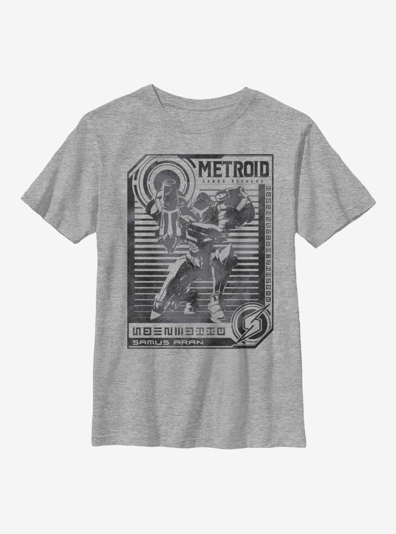 Nintendo Posted Metroid Youth T-Shirt, ATH HTR, hi-res