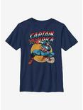 Marvel Captain America Captain Youth T-Shirt, NAVY, hi-res