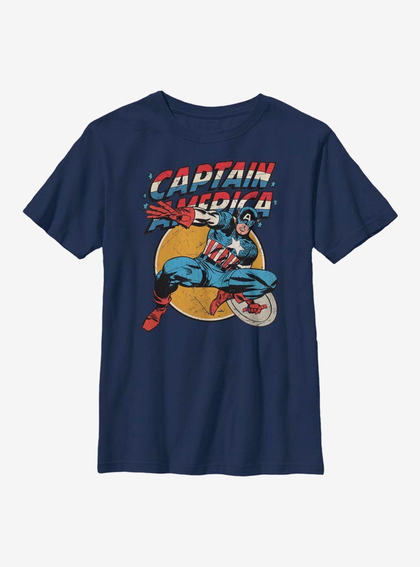 Marvel Captain America Captain Youth T-Shirt, NAVY, hi-res