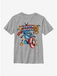 Marvel Captain America Captain Pumpkins Youth T-Shirt, ATH HTR, hi-res