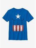Marvel Captain America Captain Simple Suit Youth T-Shirt, ROYAL, hi-res