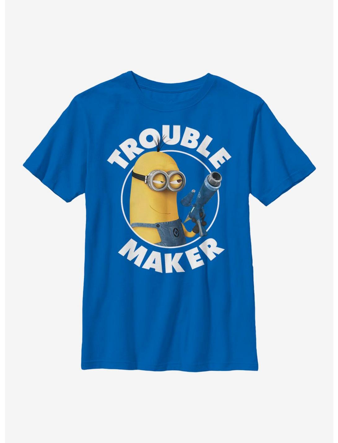 Despicable Me Minions Trouble Maker Youth T-Shirt, ROYAL, hi-res