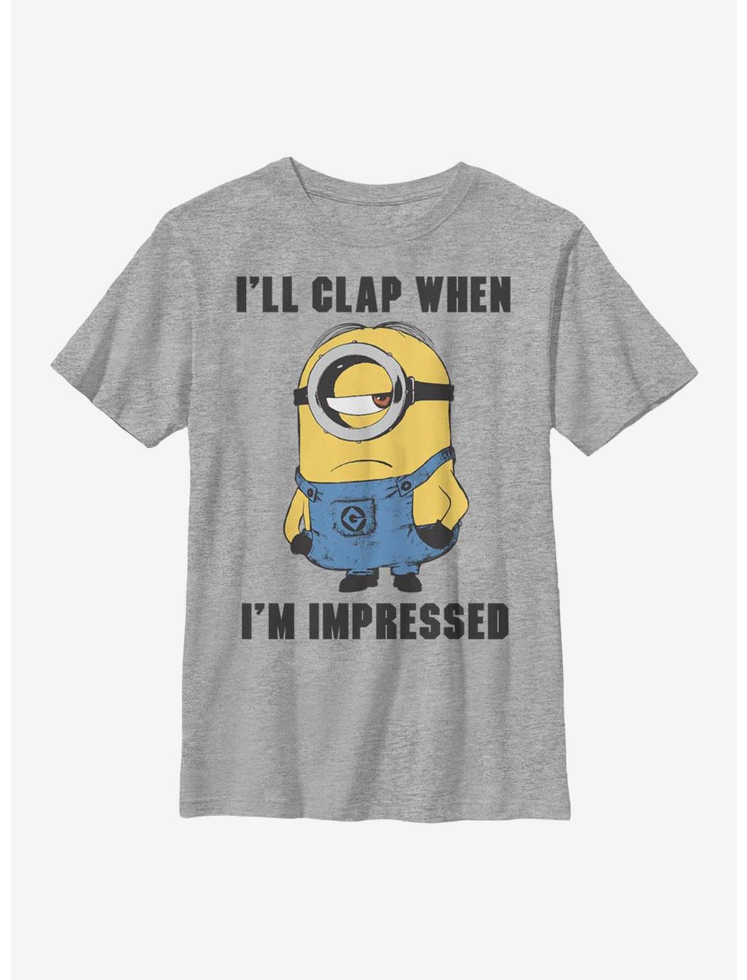 Despicable Me Minions Unimpressed Youth T-Shirt, ATH HTR, hi-res