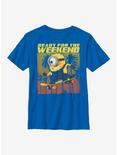 Despicable Me Minions Weekend Ready Youth T-Shirt, ROYAL, hi-res
