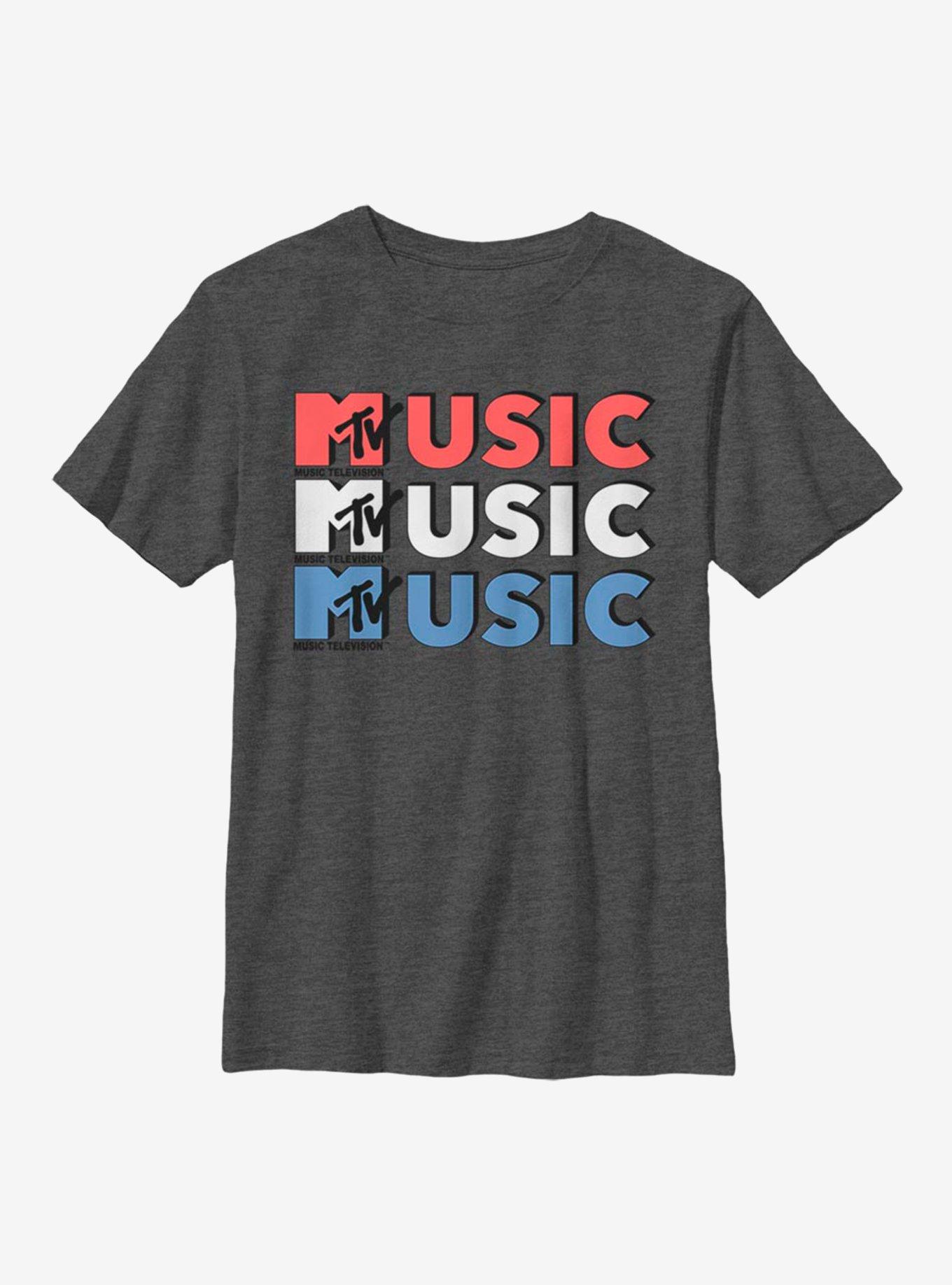 MTV Music TV Youth T-Shirt, CHAR HTR, hi-res