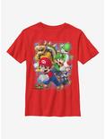 Nintendo Super Mario Blast Out Youth T-Shirt, RED, hi-res
