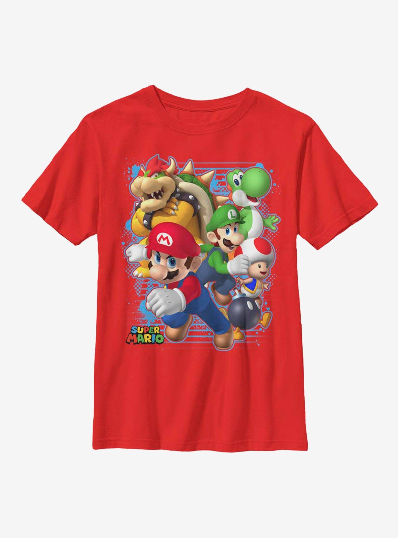 Nintendo Super Mario Blast Out Youth T-Shirt, , hi-res