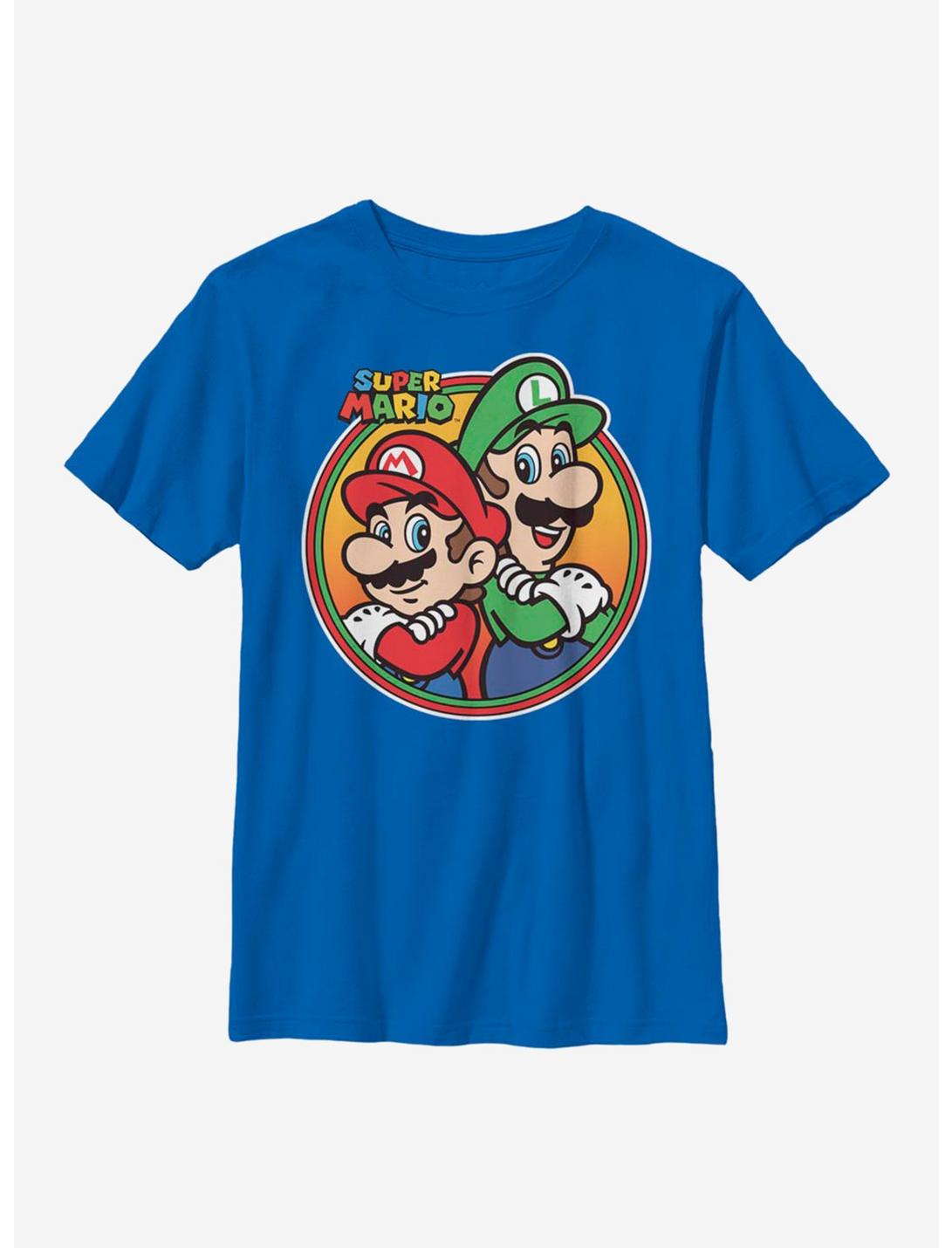 Nintendo Super Mario Bros Youth T-Shirt, ROYAL, hi-res