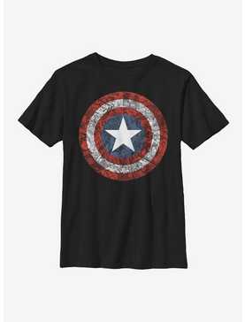 Marvel Captain America Comic Book Shield Youth T-Shirt, , hi-res
