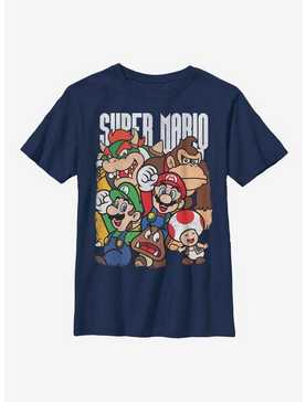 Nintendo Super Mario Super Group Youth T-Shirt, , hi-res