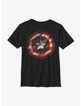 Marvel Captain America Flag Shield Youth T-Shirt, , hi-res