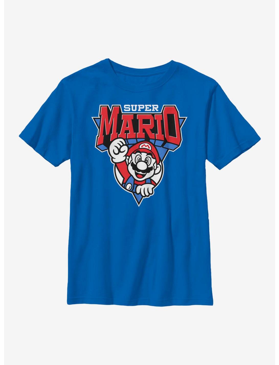 Nintendo Super Mario Team Mario Youth T-Shirt, ROYAL, hi-res