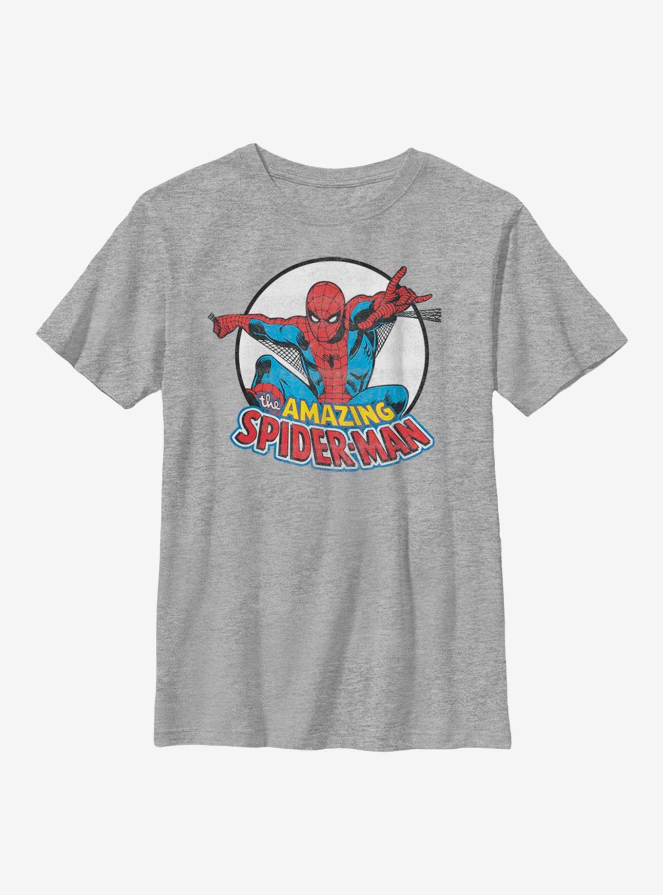 Marvel Spider-Man Flying Spider Youth T-Shirt, ATH HTR, hi-res