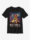 Nintendo Traditional Metroid Cover Youth T-Shirt, BLACK, hi-res