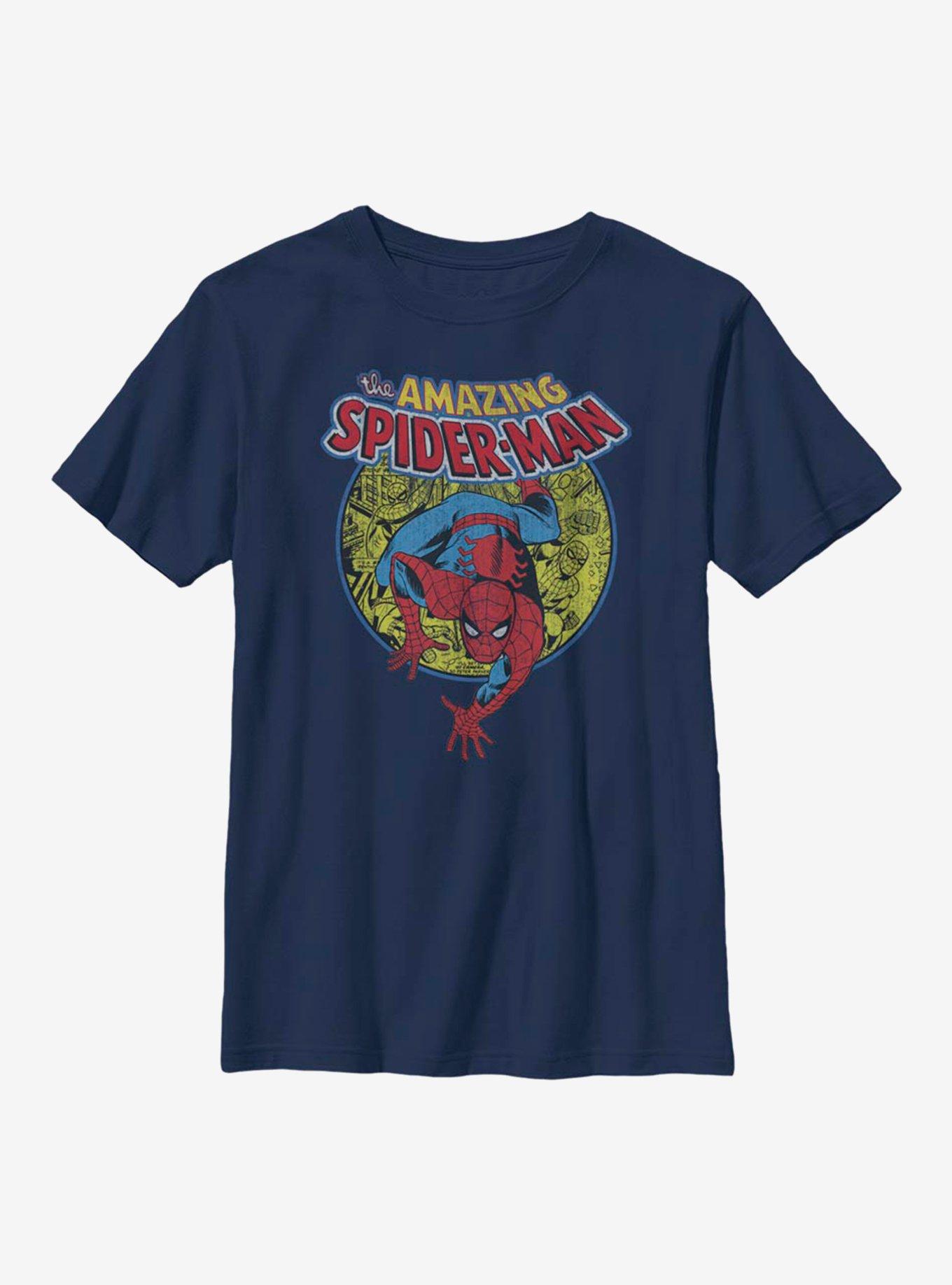 Marvel Spider-Man Urban Hero Youth T-Shirt, NAVY, hi-res