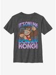 Nintendo Donkey Kong Its On Youth T-Shirt, CHAR HTR, hi-res