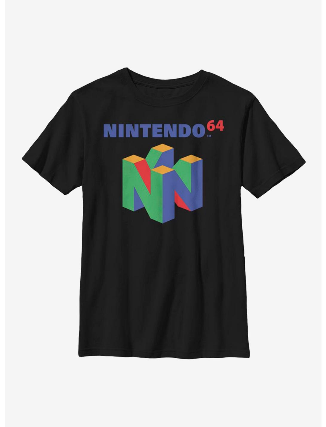 Nintendo N64 Logo Youth T-Shirt, BLACK, hi-res